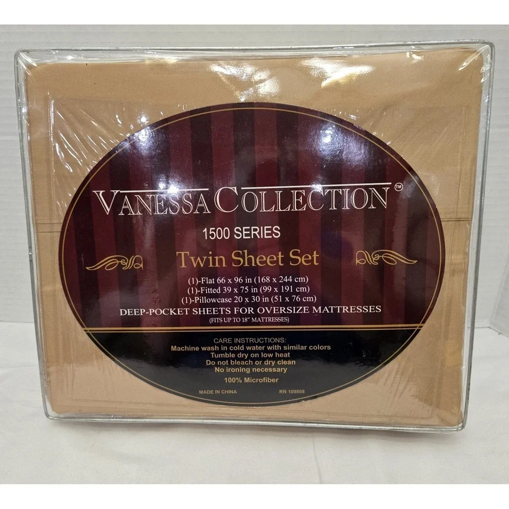 Vanessa Collection 1500 Supreme Microfiber Twin Sheet Set 18